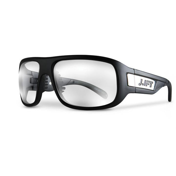 LIFT EBD-14MKC EBD Safety Glasses, Impact-Resistant, Clear Lens, Matte Black, TR-90 Plastic Frame, Polycarbonate Lens, ANSI Z87.1