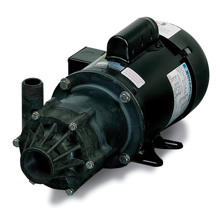 Little Giant® 587010 In-Line Non-Submersible Magnetic Drive Pump, 53 gpm Flow Rate, 1-1/2 in FNPT Inlet x 1 in MNPT Outlet, 115/230 V AC, 200 deg F