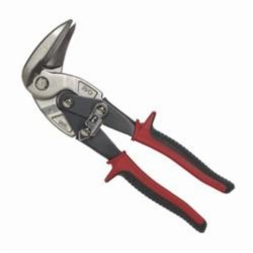 Malco® AV8 Aviation Snip, 0.38 to 0.61 mm Cutting, 1-3/8 in L of Cut, Vertical Left Snip, Metal Blade, Red/Black Plastic Grip Handle