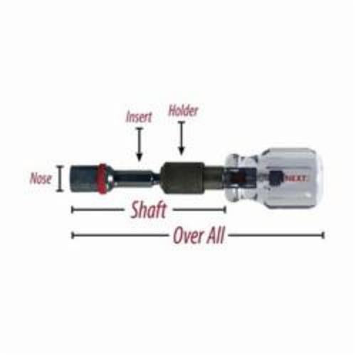 Malco® HHD2T Magnetic Stubby Hand Driver, 5/16 in Hex, Quick Change Handle, Nickel Plated