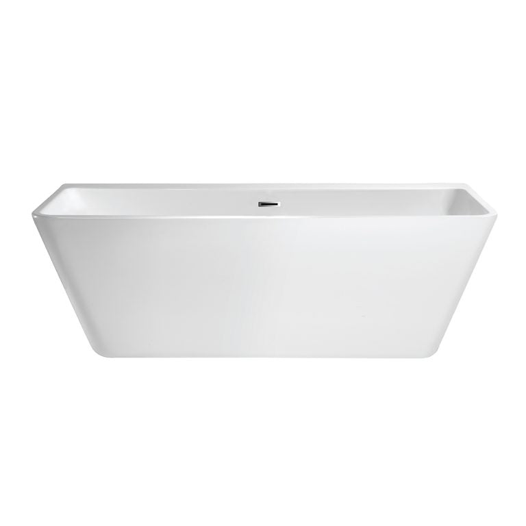 Mansfield® 5729 5754 Whitley™ Bathtub, Rectangle Shape, 66 in L 34 in W, Center Drain, White