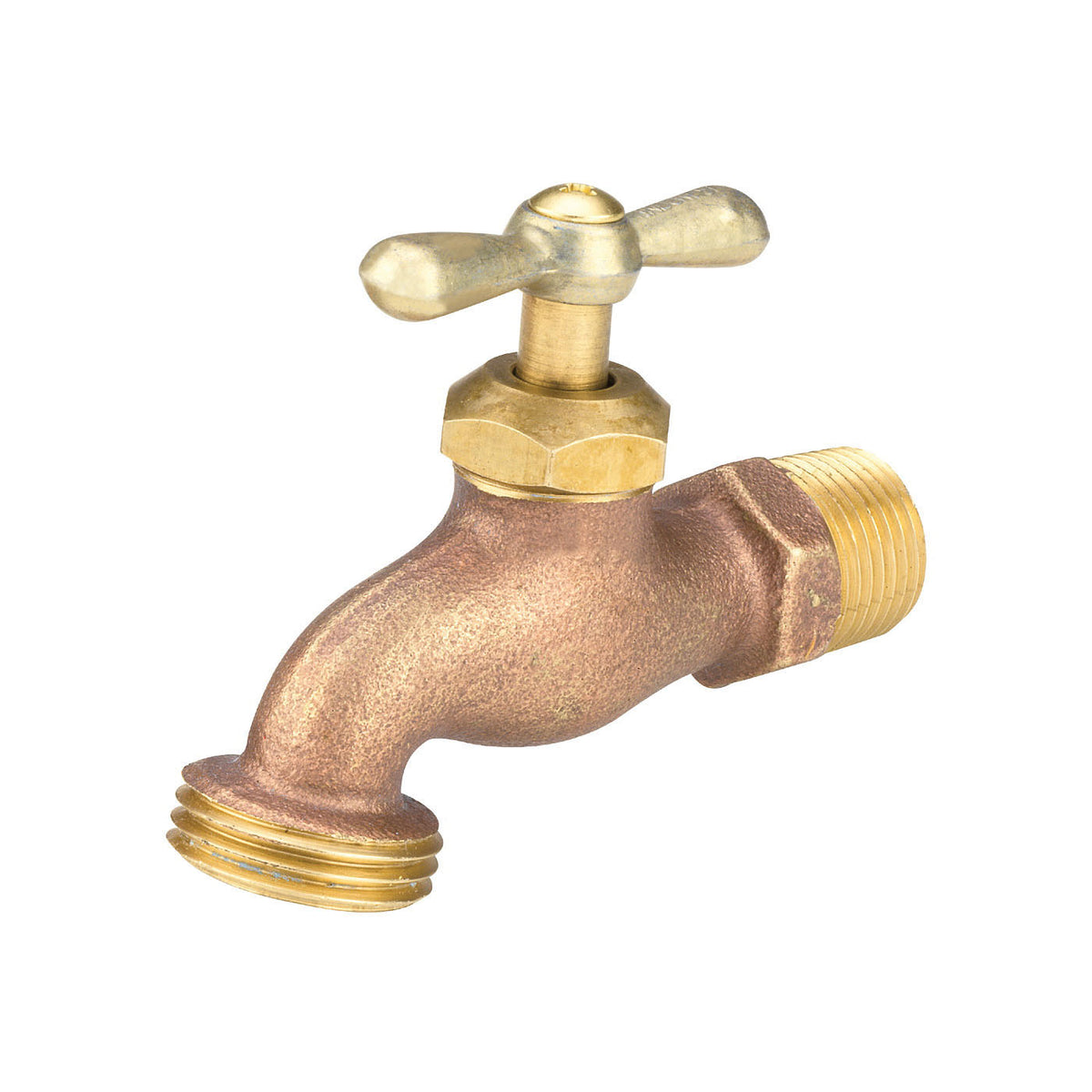 Matco-Norca™ 646R04 646R Hose Bibb, 3/4 in Nominal, MNPT x Hose End Style, Cast Brass Body, Import