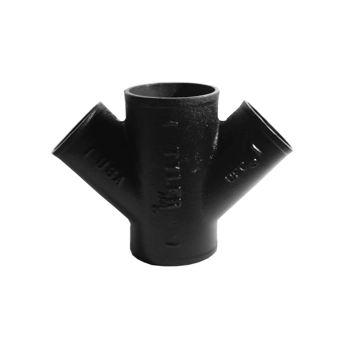 3" Double Wye - Cast Iron - No-Hub