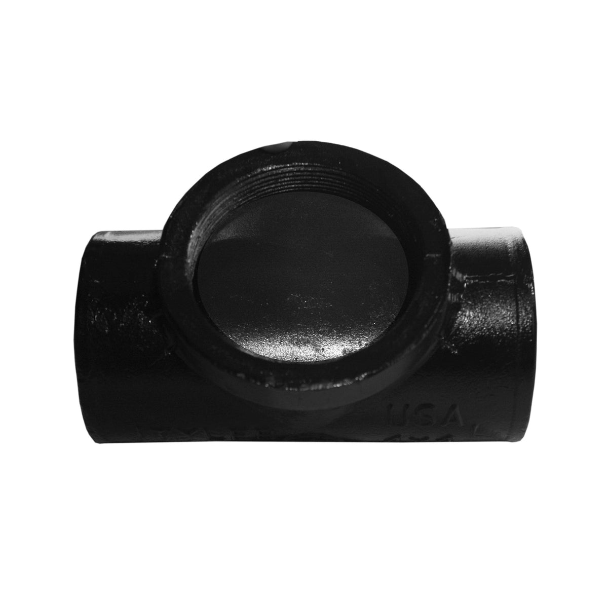 6" Test Tee with Cleanout - Cast Iron - No-Hub