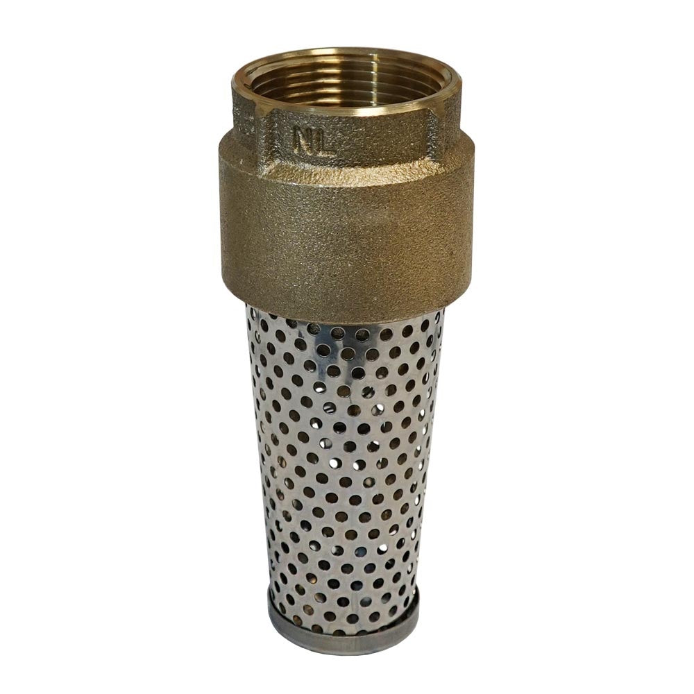 1-1/4" Foot Valve - Brass