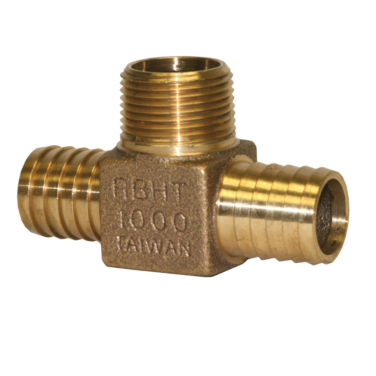 Merrill™ RBHTNL1000 Fitting, Tee, 1 in Nominal, Insert x Insert x MNPT End Style, Bronze, Import