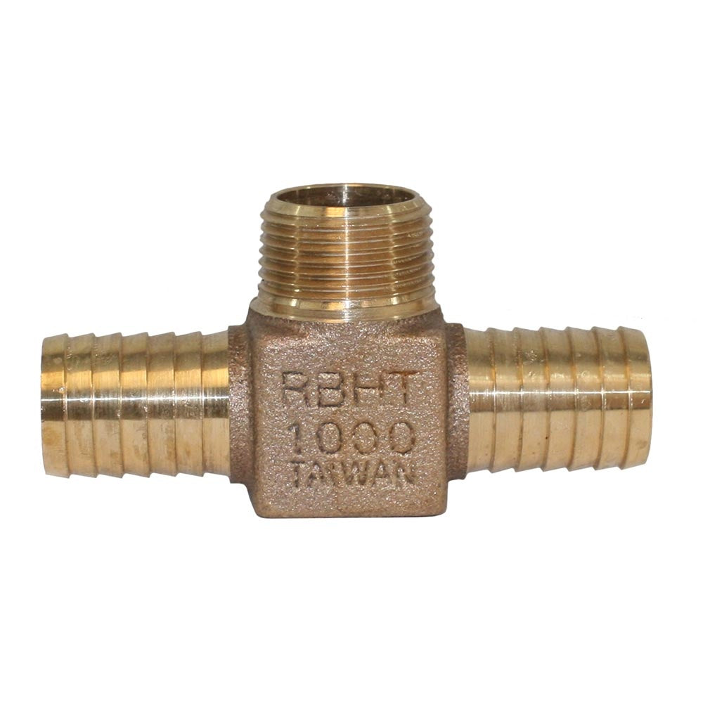 1" Bronze Tee - Insert x Insert x MNPT