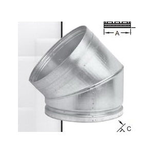 Adjustable Round Elbow - 45°