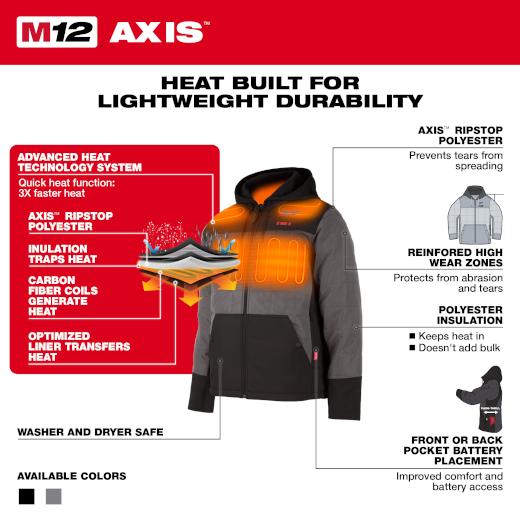Milwaukee® 205-21 205 Heated Hooded Jacket