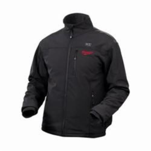 Milwaukee® M12™ Cordless Heated Jacket Kit, Black, Polyester, Resists: Water and Wind