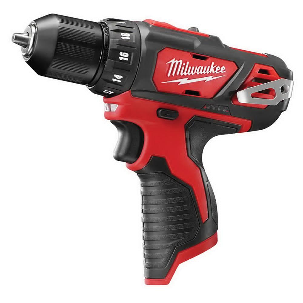 Milwaukee® M12™ 2498-25 5-Tool Keyless Cordless Combination Kit, Tools: 2407-20 3/8 in Cordless Drill Driver/HACKZALL® 2420-20 Reciprocating Saw/2462-20 Cordless Impact Driver/2457-20 12 V 3/8 in Cordless Ratchet/49-24-0146 LED Work Light, 12 V DC, 1.5 Ah