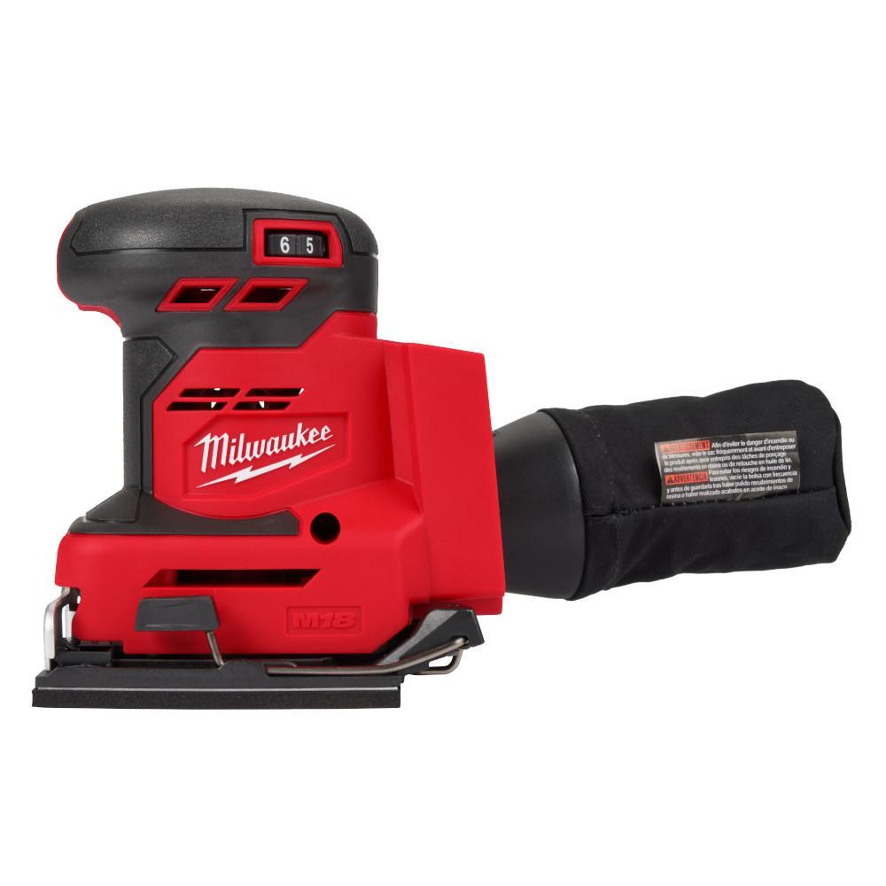 Milwaukee® 2649-20 Sheet Sander, 1.6 mm Dia Wheel, 18 V, 11,000 to 13,000, Li-Ion Battery, Red, Black