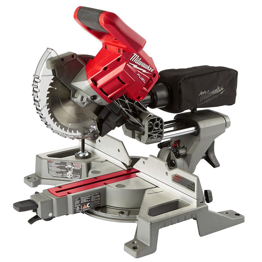 Milwaukee® M18 FUEL™ 2733-20 Kit Cordless Miter Saw, 7-1/2 in Dia Blade, 5/8 in Arbor/Shank, 3-1/2 in Cutting, 48 deg Bevel