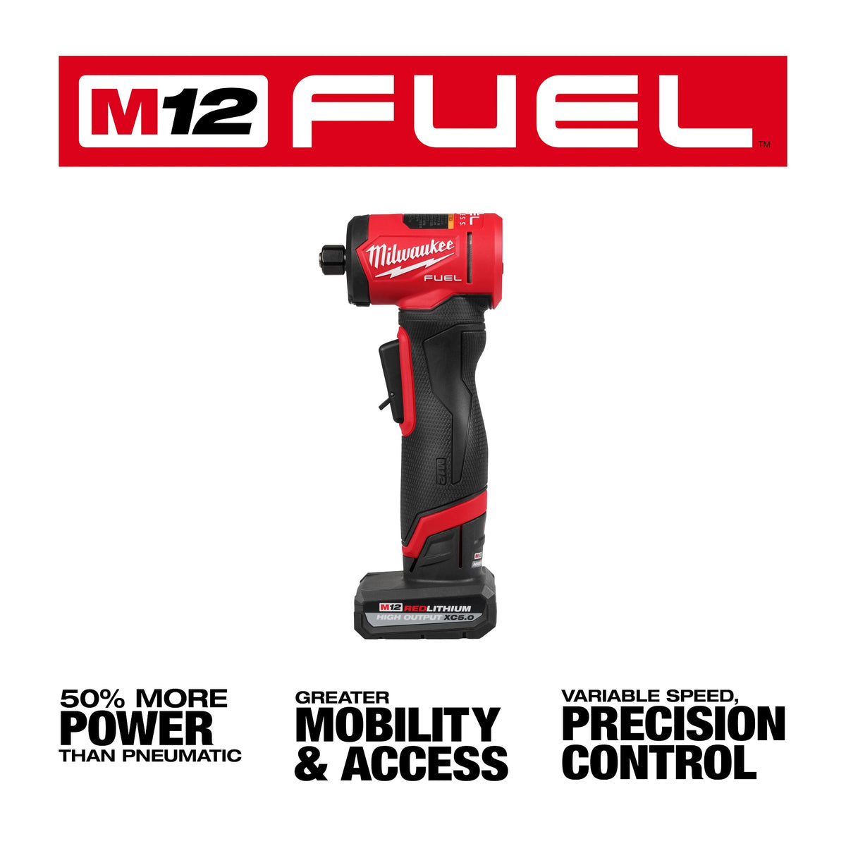 Fuel Right Angle Grinder Kit - 1/4" Dia Wheel - Brushless