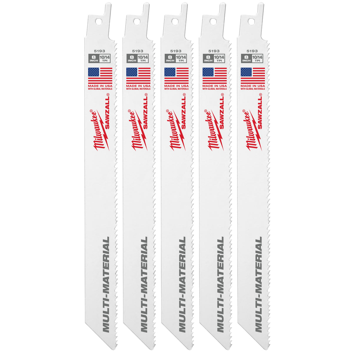 Performance Straight Back Reciprocating Saw Blade - 8"