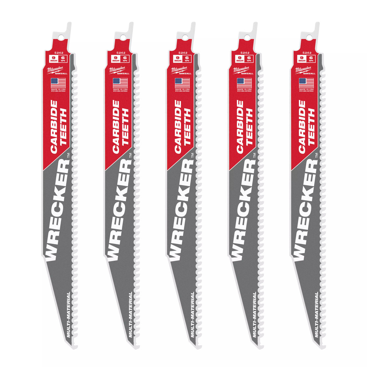 Wrecker - Multi-Purpose Reciprocating Saw Blade - 9" - 6 TPI