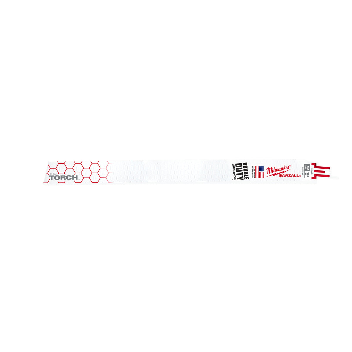 Milwaukee® 48-01-2789 The TORCH™ SAWZALL® Demo Profile Reciprocating Saw Blade, 12 in L x 1 in W, 18 TPI, Universal Tang