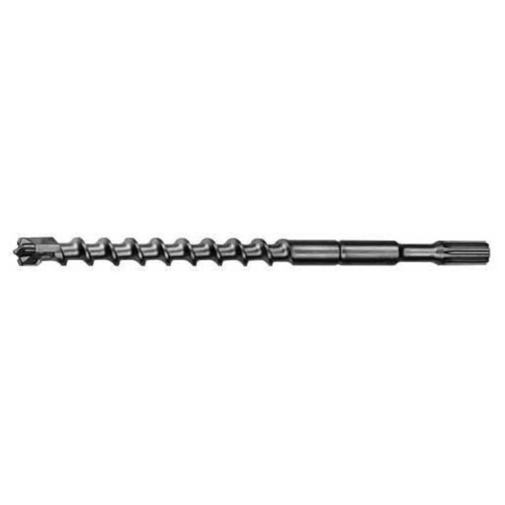 Milwaukee® 48-20-4415 4-Cutter Rotary Hammer Drill Bit, 1-1/2 in Drill Bit, 3/4 in Spline Shank, 17 in D Cutting, Carbide Cutting Edge, 22 in OAL