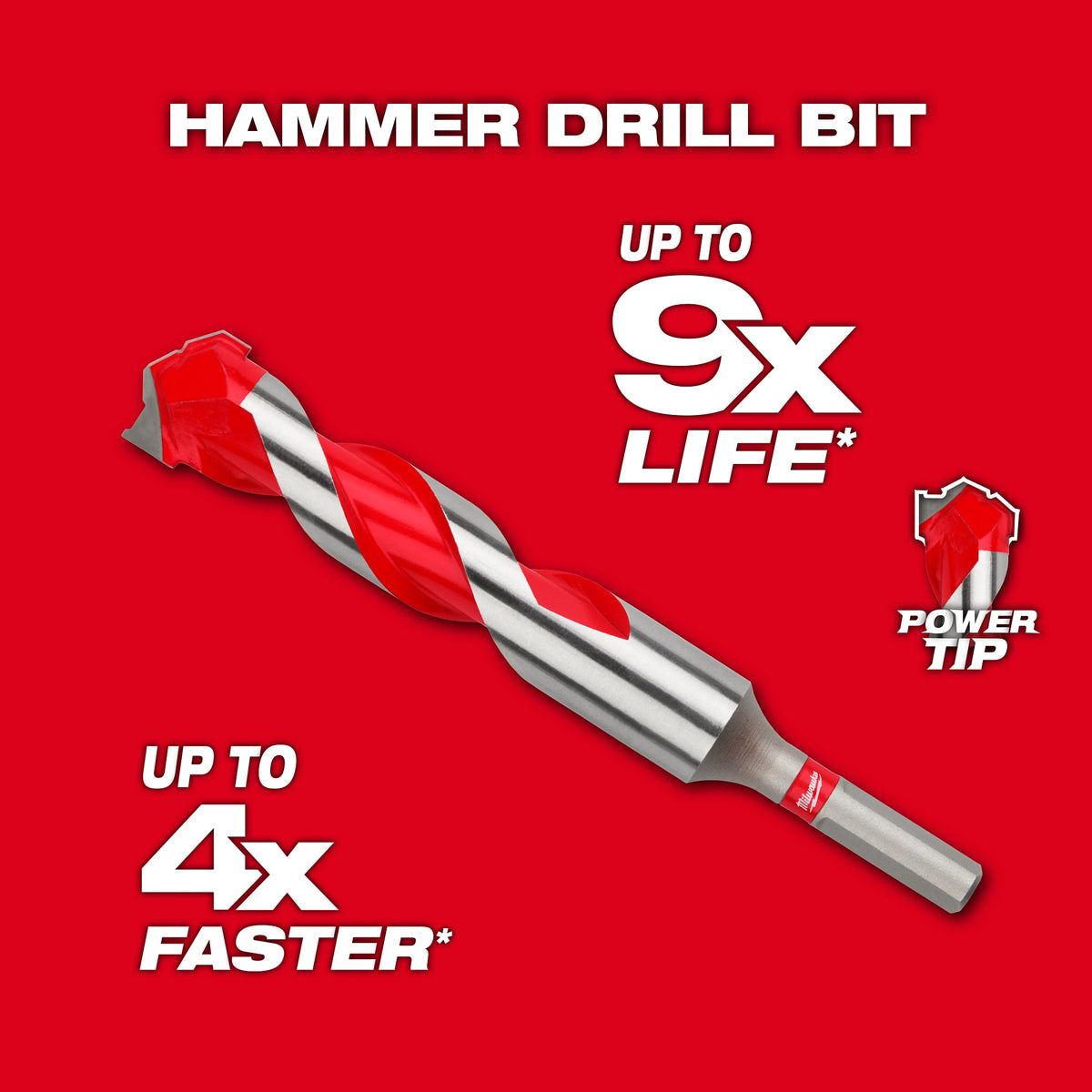 1-Piece SDS-Max Core Bit - 4" x 11-3/8"