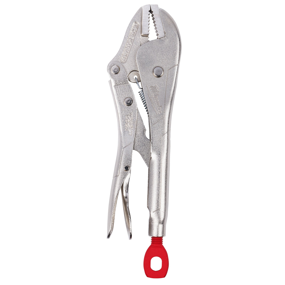Milwaukee® TORQUE LOCK™ 48-22-3507 1-Handed Lever Locking Plier, 1-3/4 in Nominal, 19/64 in L x 5/8 in W x 5/8 in THK Alloy Steel Straight Jaw, 7 in OAL