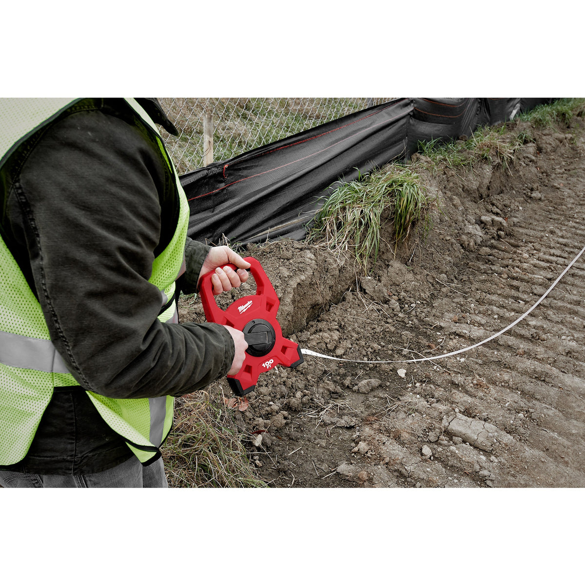 Long Measuring Tape - 200 ft L x 1/2" W Blade