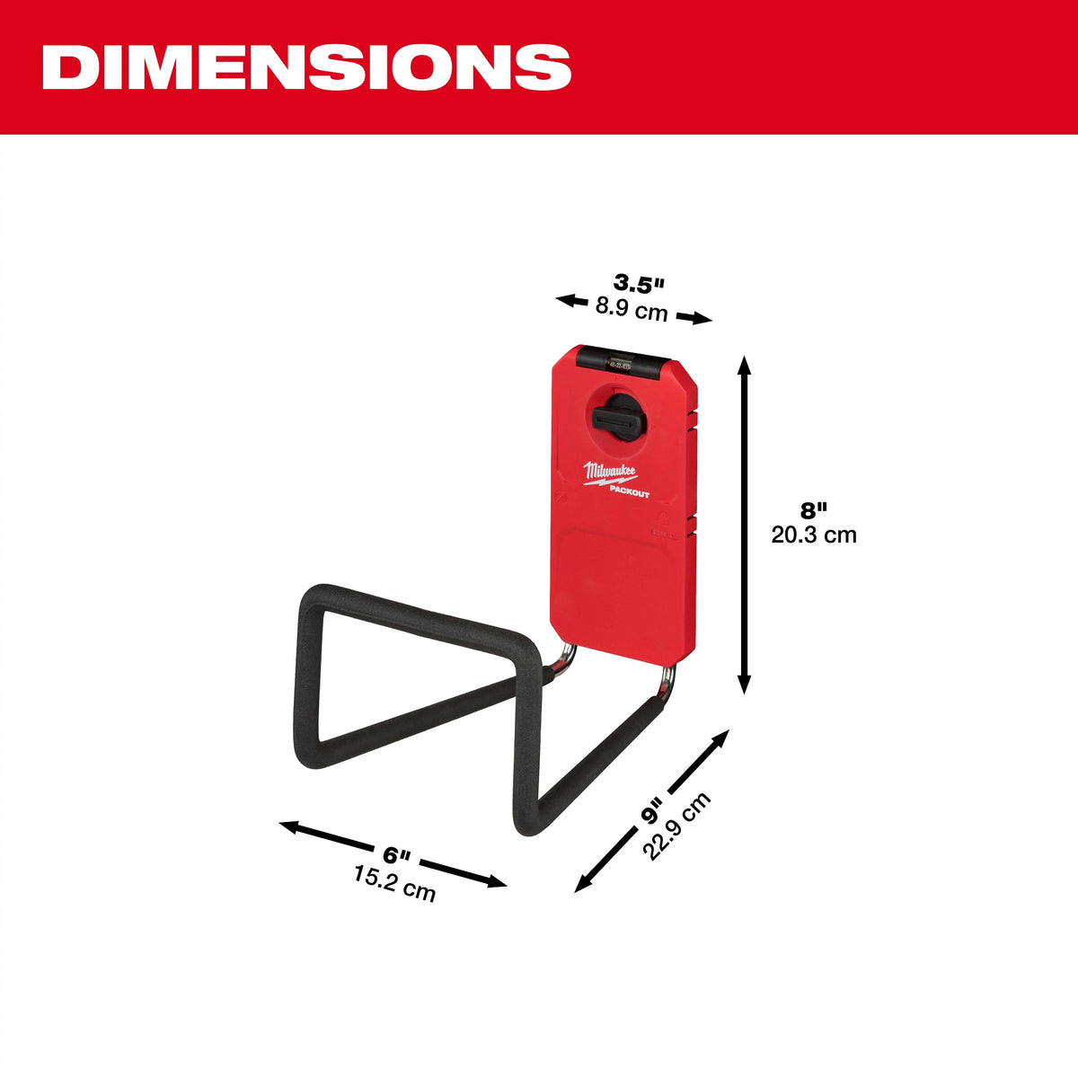 Packout - Wide Hook - Wall Mounted