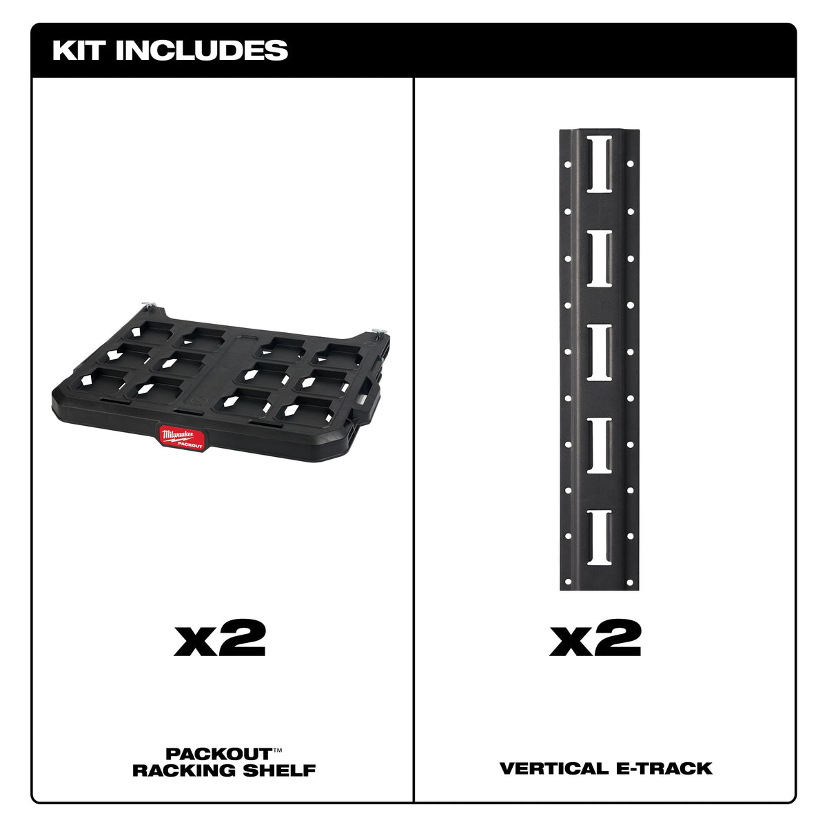 Packout - Racking Kit - Polymer - 50 lb Capacity