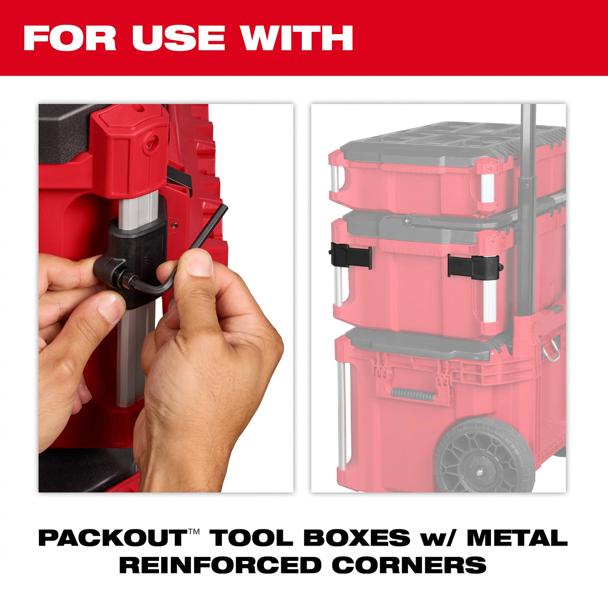 Milwaukee® 48-22-8604 PACKOUT™ Battery Rack Attachment, For Use With PACKOUT™ Tool Box, ABS