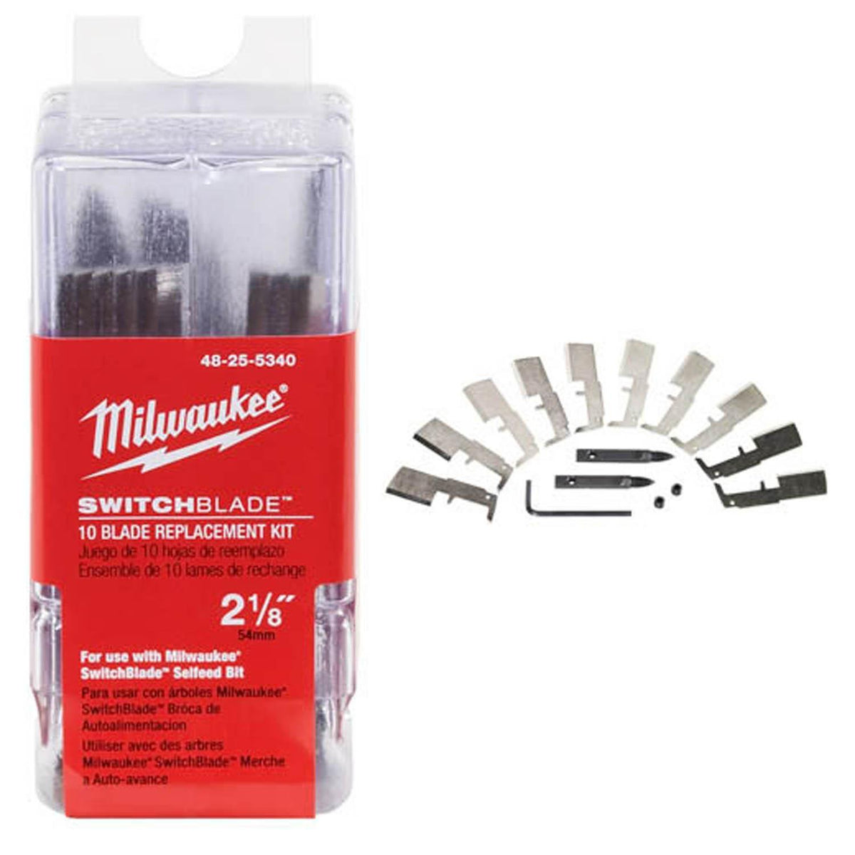 Milwaukee® 48-25-5325 Blade Replacement Kit, For Use With SwitchBlade™ 1-1/2 in Self-Feed Drill Bit