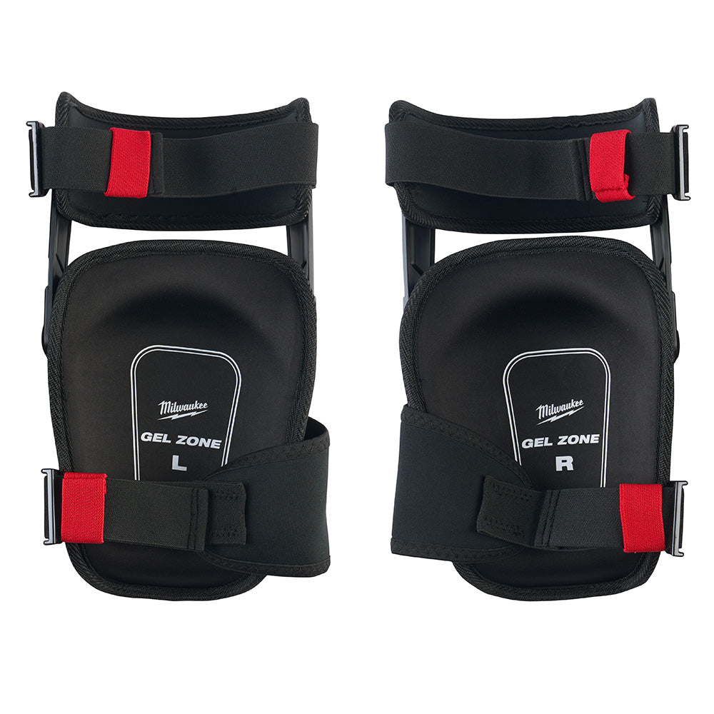 Milwaukee® 48-73-6050 Stabilizer Performance Knee Pad, Foam Pad, Buckle/Hook and Loop Closure, Black/Red