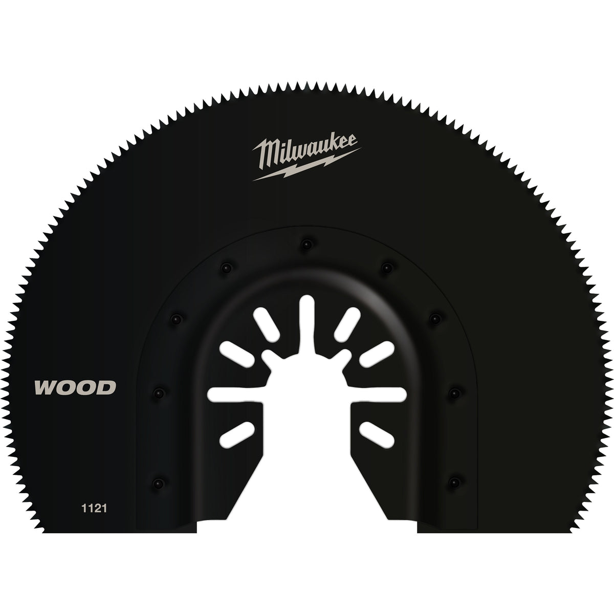 Milwaukee® 49-25-1121 OPEN-LOK™ 1-Piece Blade, For Use With Oscillating Multi-Tool, 3-1/2 in Cutting Width, 2 in Max Plunge Cut Depth, 230 Teeth, 18 Teeth per Inch, High Carbon Steel