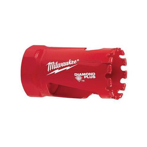 Milwaukee® Diamond Plus™ 49-56-5615 Diamond Grit Threaded Hole Saw, 1-1/8 in Dia, 1-1/2 in D Cutting, 1/4 in Arbor