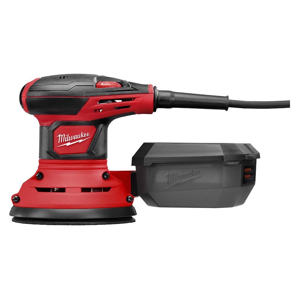 Milwaukee® 6034-21 Random Orbit Palm Sander Kit, 5 in, 7000 to 12000 opm Speed