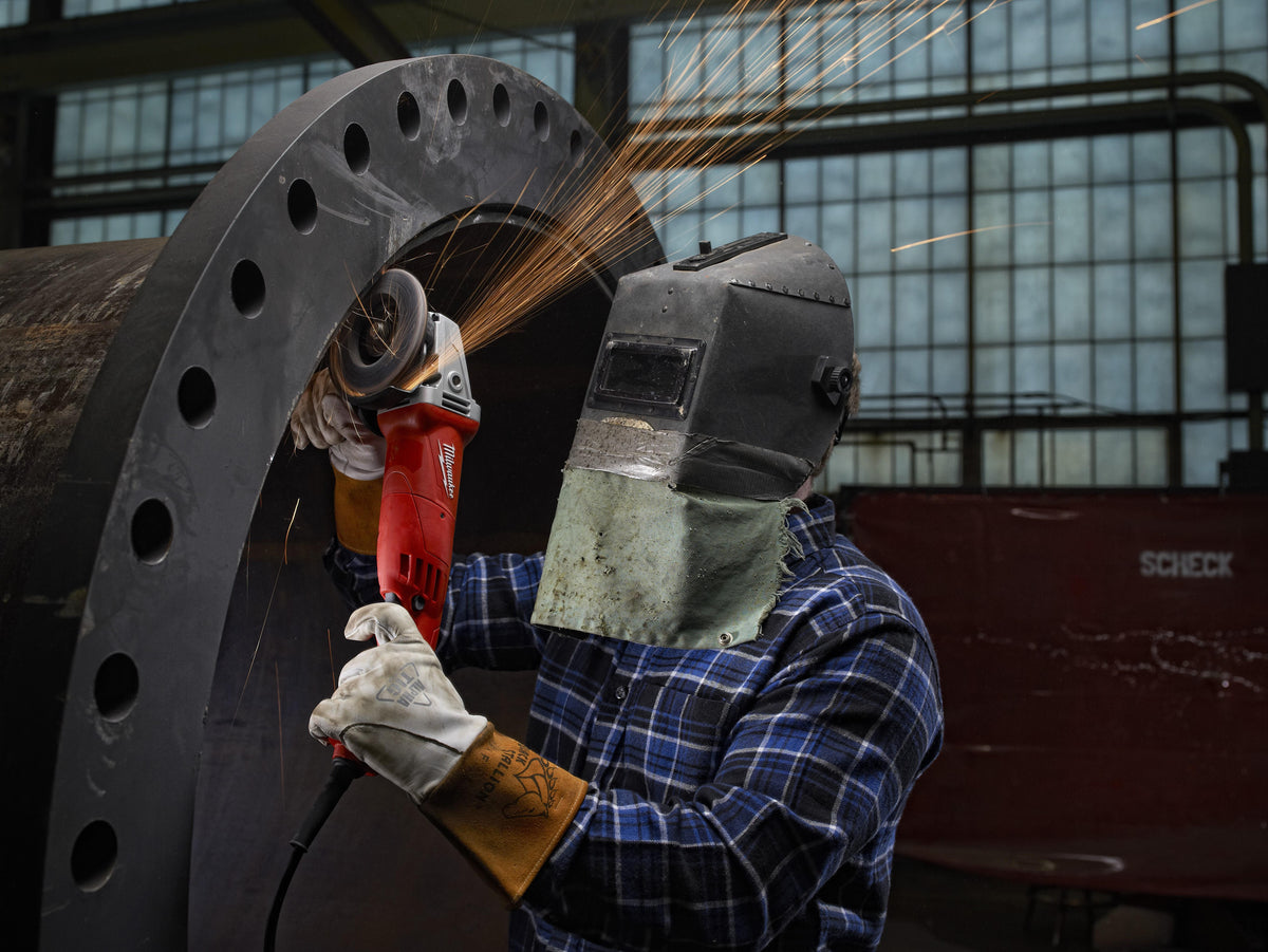Double Insulated Small Angle Grinder - 5" Dia Wheel