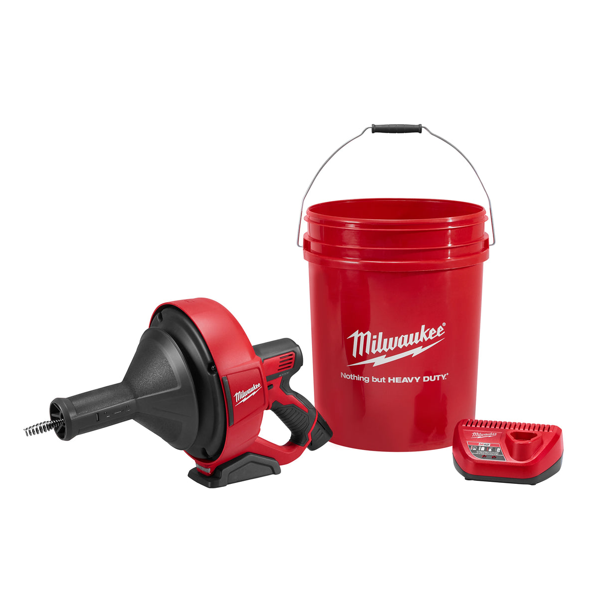 Cordless Drain Snake Kit, 25 ft Max Run