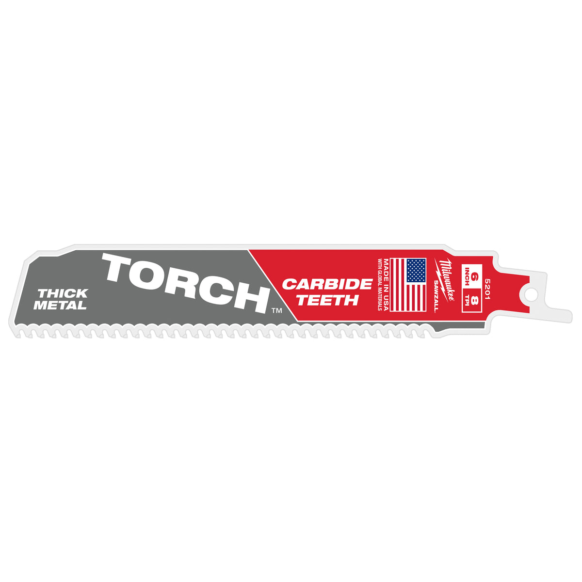 Reciprocating Saw Blade - 6" L x 0.05" W - 7 TPI