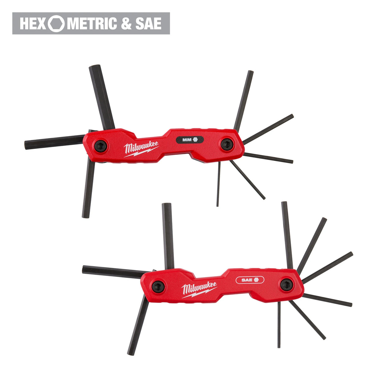 Folding Hex Key Set - 17 Pieces - Steel/Aluminum