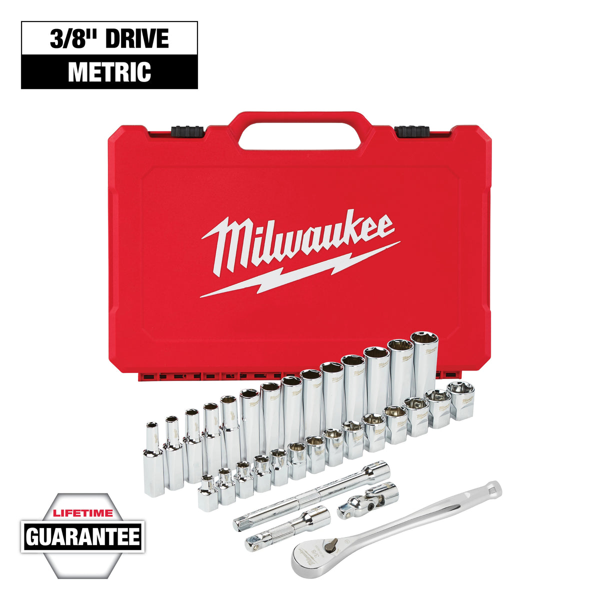 Ratchet and Socket Set - 32 Pieces - Case Tool Storage