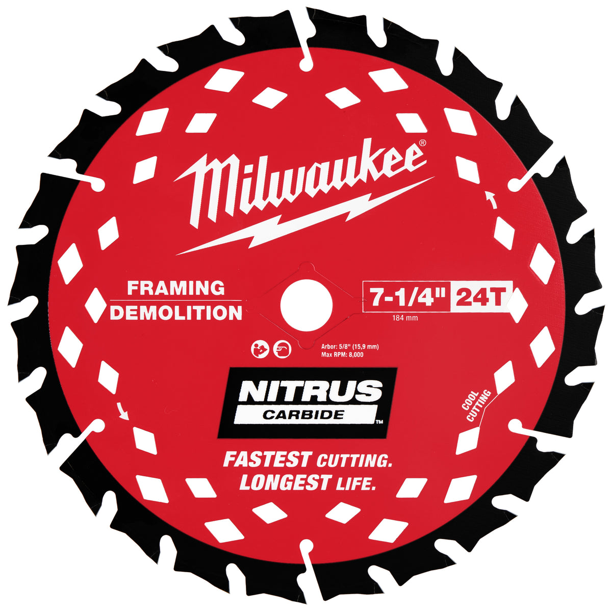 Saw Blade - 7-1/4" Dia - 24 Teeth