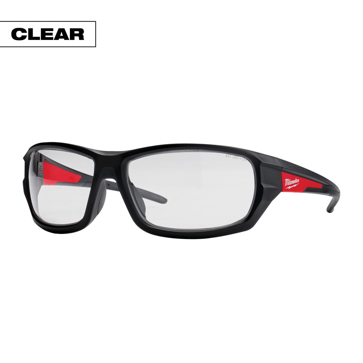 High Performance Safety Glasses - Black - Clear Lens