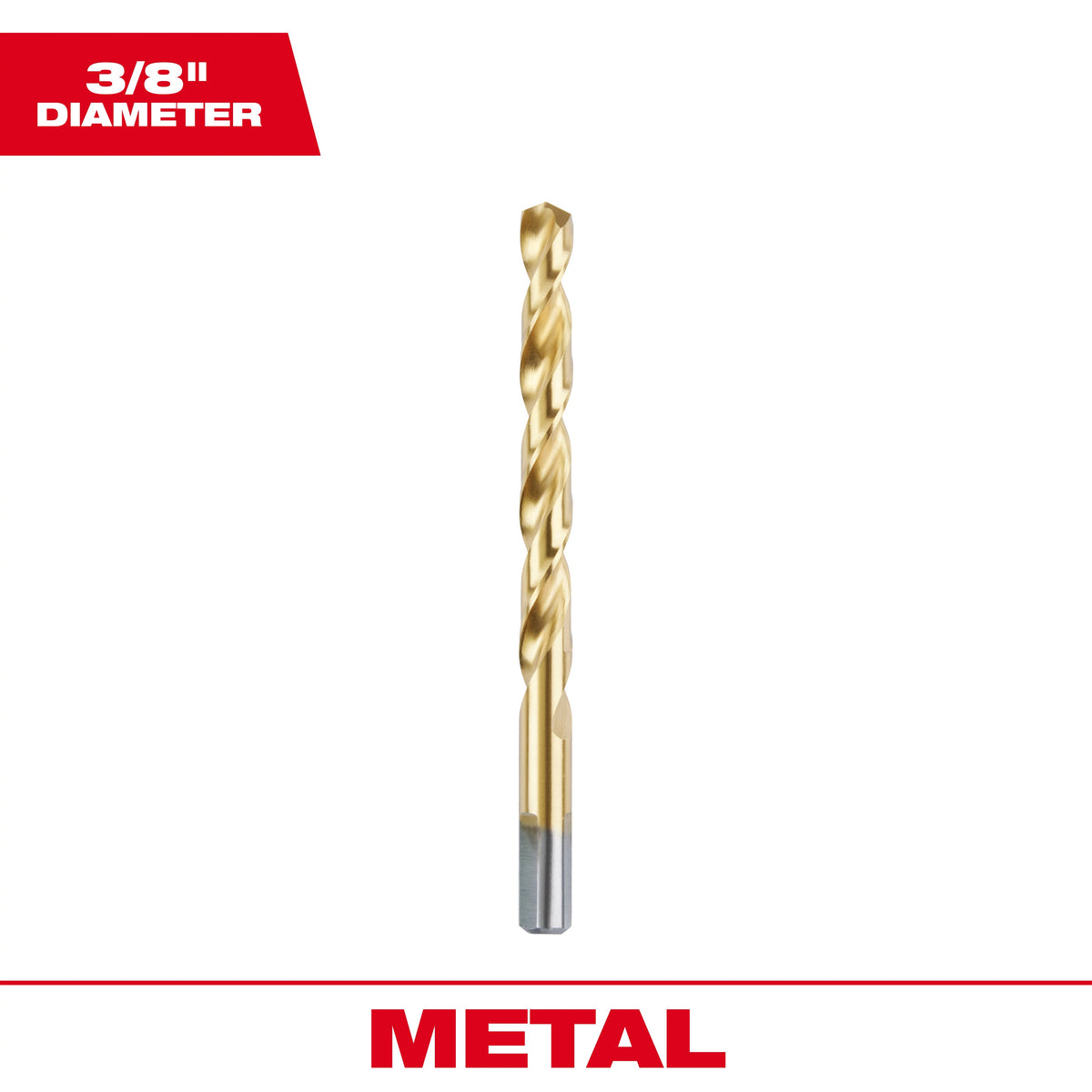 Jobber Length Drill Bit - 3/8" Drill - Steel