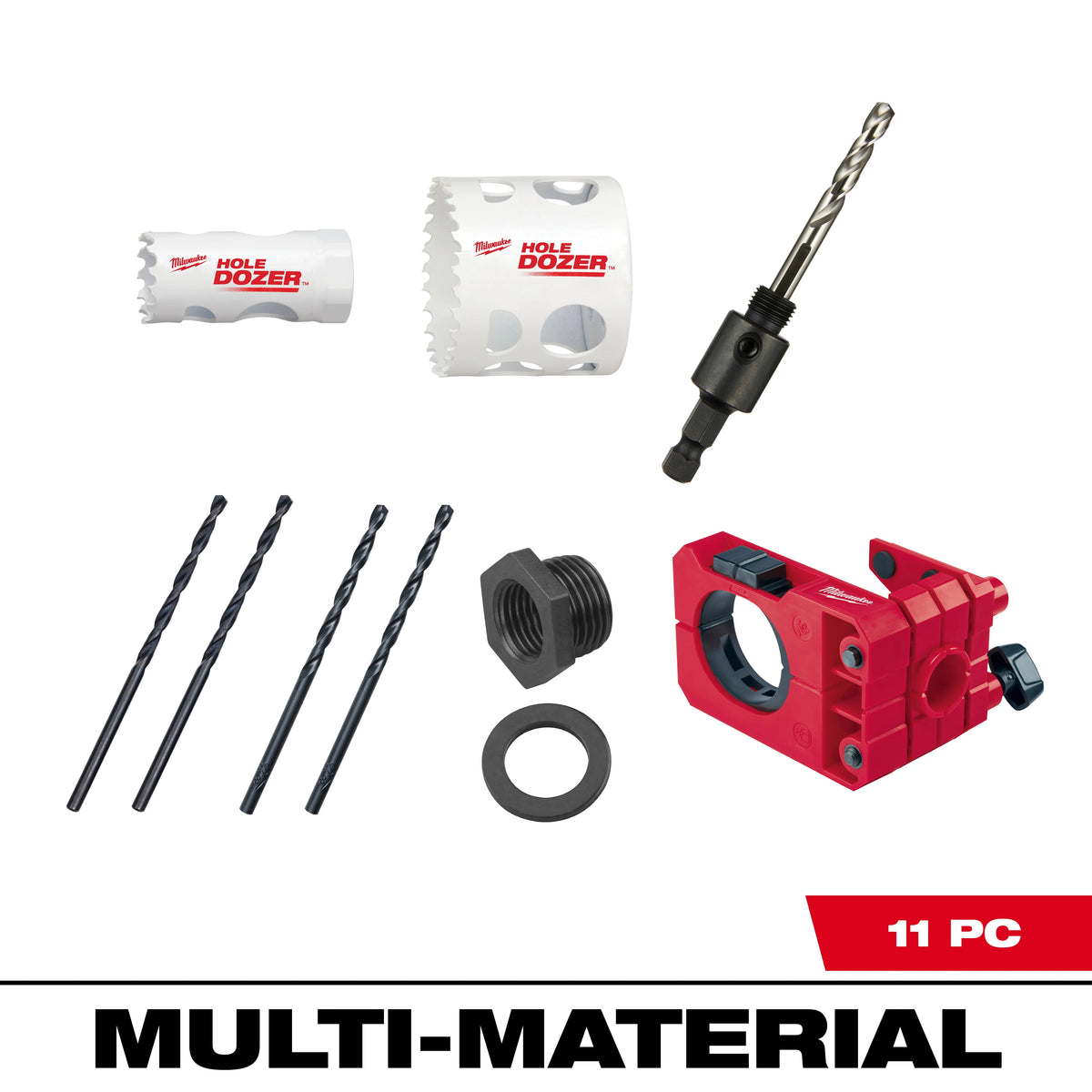 Door Lock Installation Hole Saw Kit - 10 Pieces