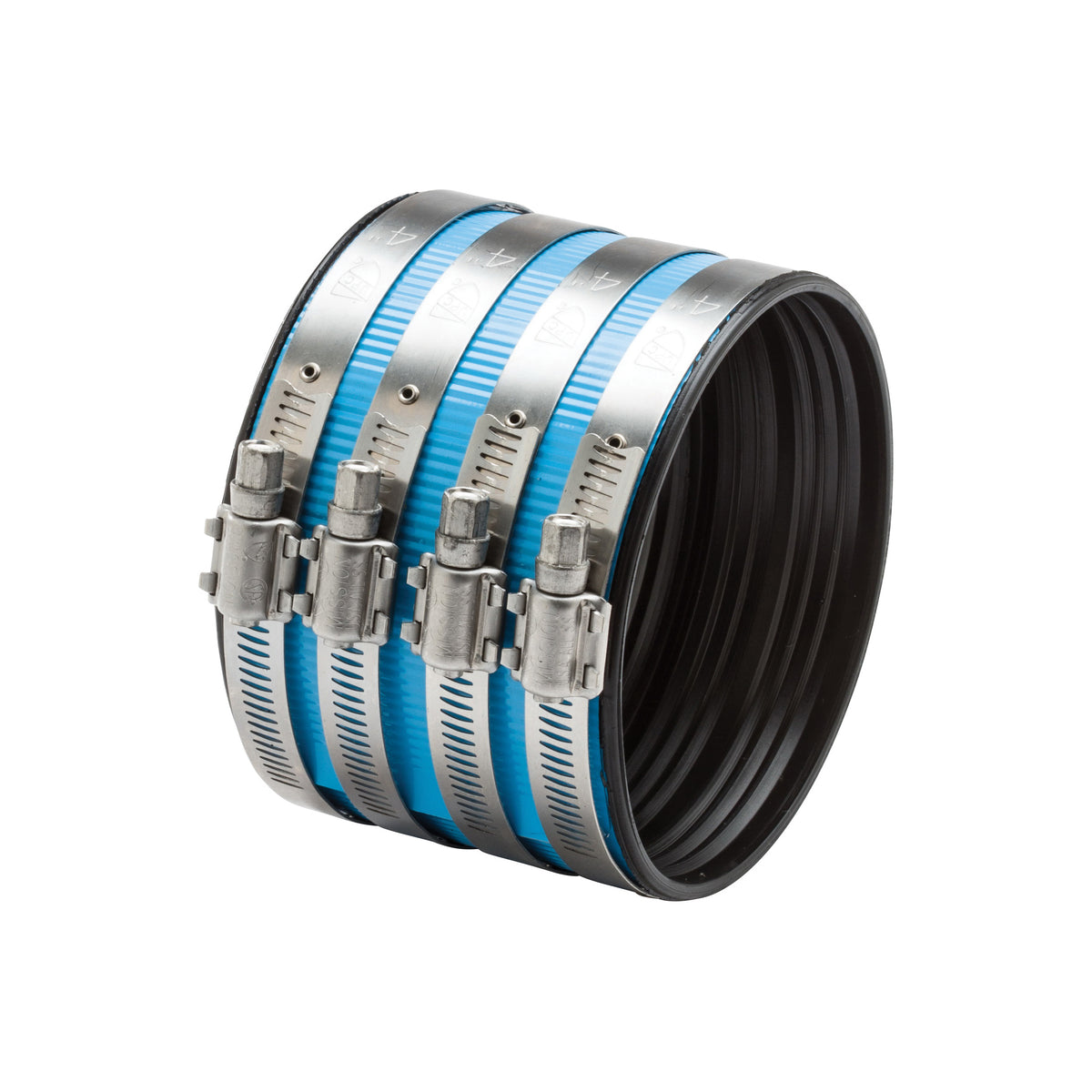 Mission 1904119 Heavy Duty Heavy Weight No-Hub Coupling, 4 in Nominal, Cast Iron End Style, Stainless Steel, Domestic
