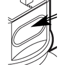 Moen® 104456 Sensor Eye Casing, For Use With Model 8301/8304 Battery Powered Sensor Operated Flush Valve, Import