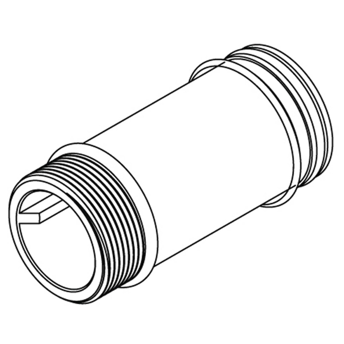 Style Supply Extension Nipple - Polished Chrome - 2-1/8"
