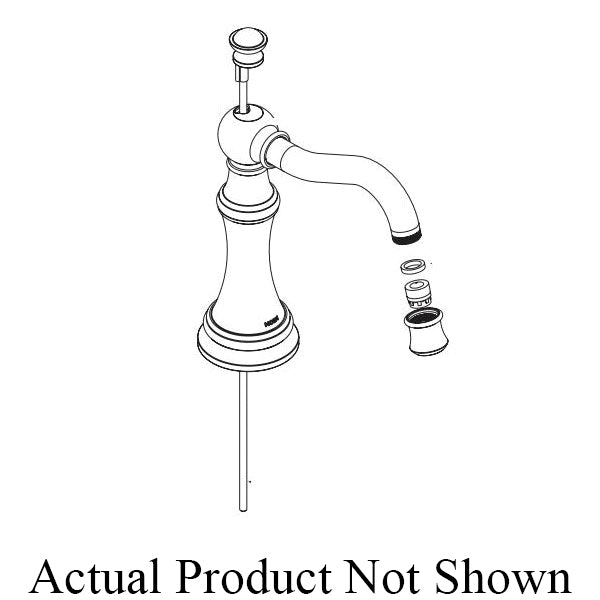 Moen® 154286BL Weymouth™ Spout Kit, For Use With Weymouth™ TS42108 2-Cross Handle Widespread Lavatory Faucet Trim, Matte Black, Domestic