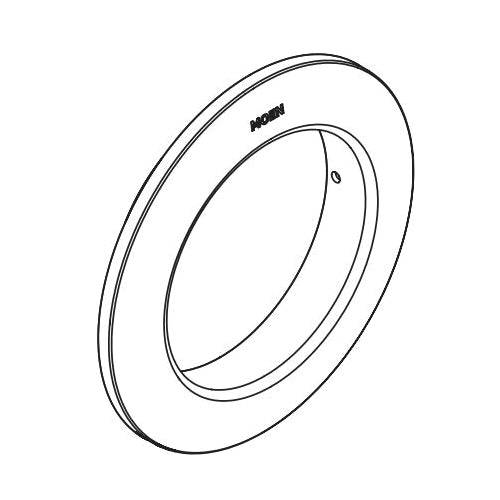 Moen® 155650BL Round Escutcheon Ring, For Use With TS1422 2-Function Square Shape Body Spray Trim, Matte Black, Domestic