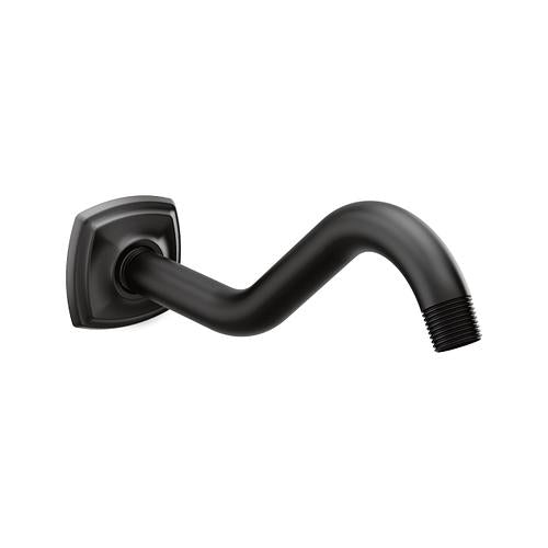 Curved Shower Arm Kit - Matte Black