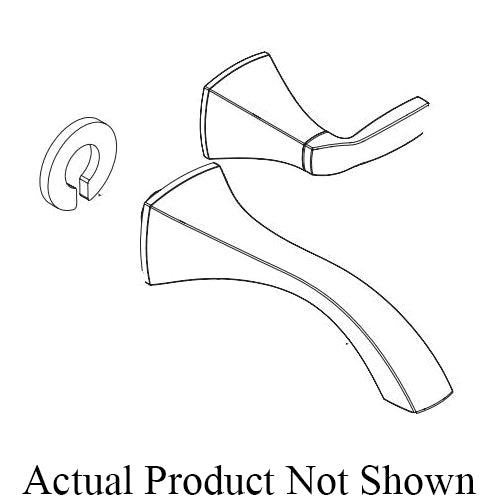 Moen® 163053NL Spout Kit, For Use With Voss™ T6906 2-Lever Handle Wall Mount Faucet, Polished Nickel, Domestic
