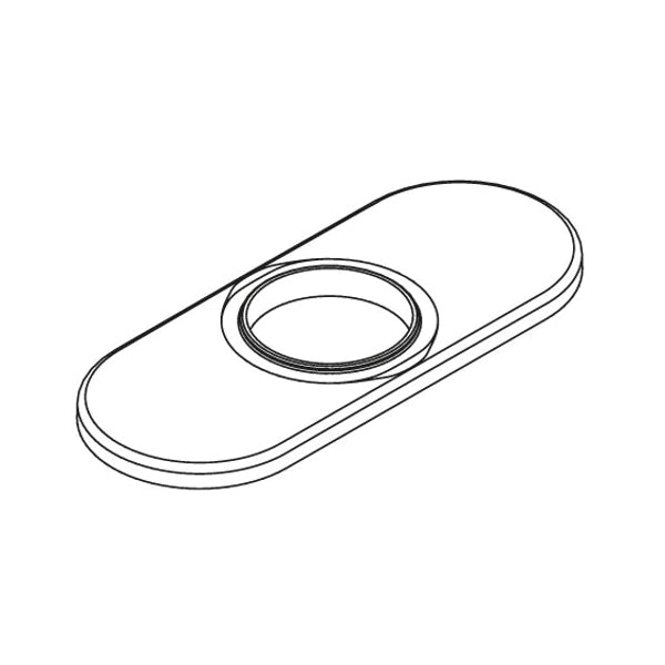 Moen® 172666SRN Escutcheon Kit, For Use With Align™ 6190 1-Handle Lavatory Faucet and 3-Hole Sink, Spot Resist™ Brushed Nickel, Import